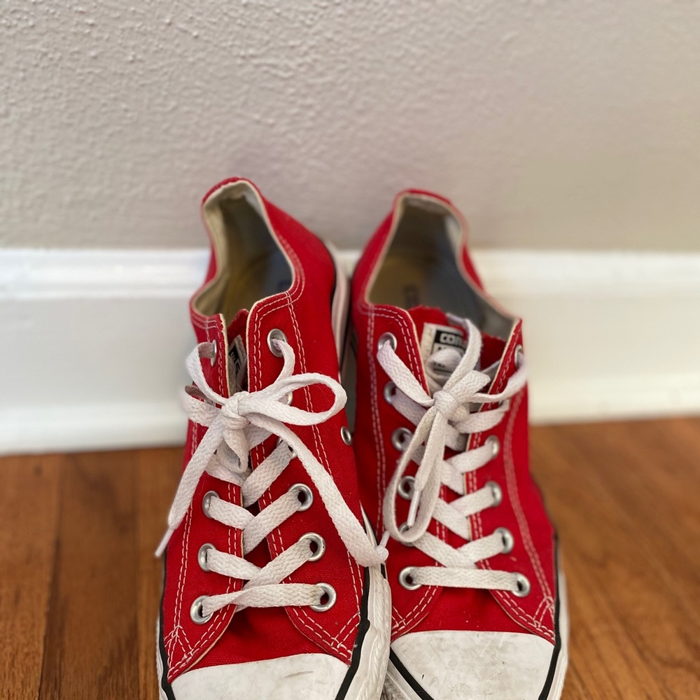 Women’s Size 10 Red Converse worn a few times